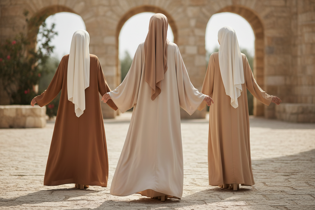 I like it but I want them to wear abayas, hijabs, jilbab and chimer only. no pantaloon.
